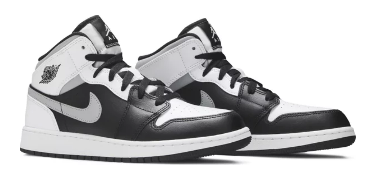 Jordan 1 Mid - White Shadow (GS)